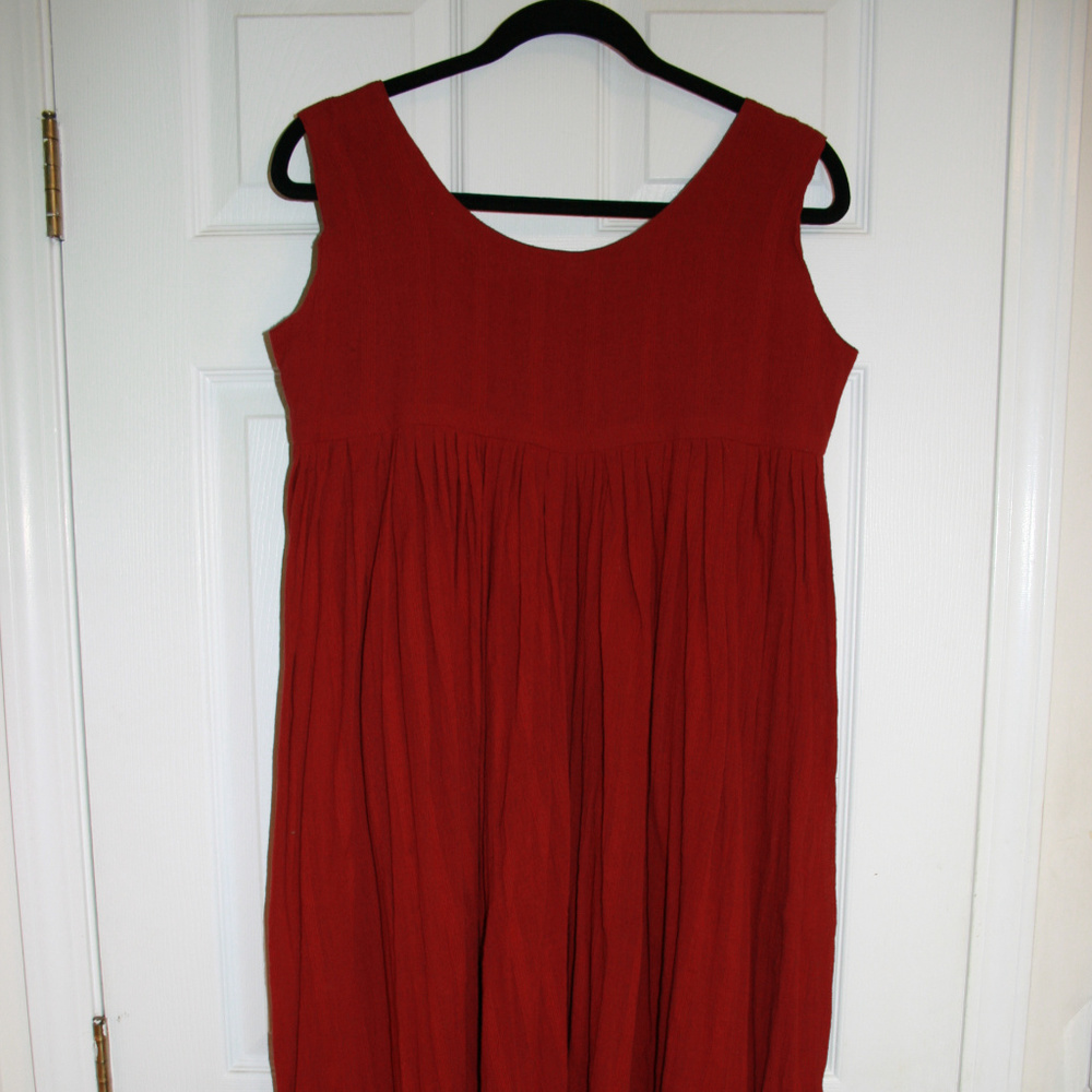 Gigli Burgundy Sleeveless Maxi Dress (Size S) NWT